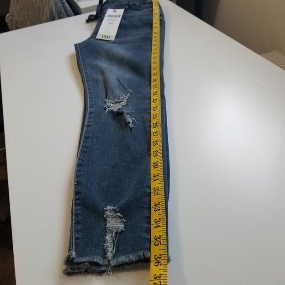 YMI Junior High-Rise Denim Ankle Jogger Size Medium - Picture 12 of 15
